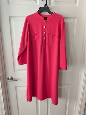 Liz Claiborne Fuschia Pink Tunic Dress